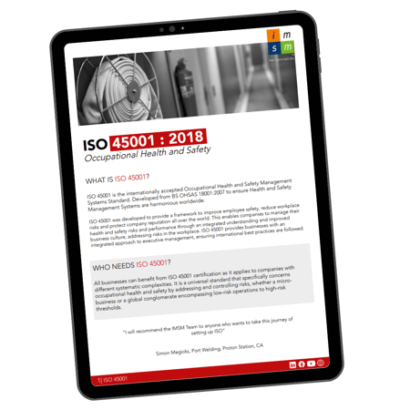 ISO 45001 Guide Download